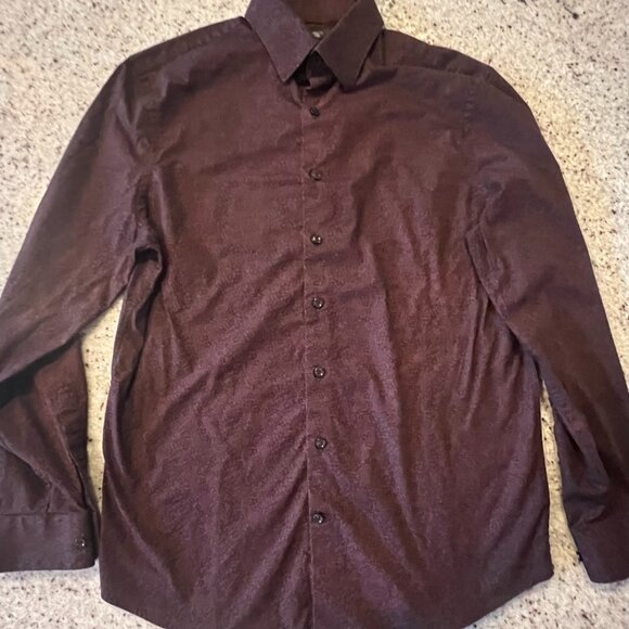 Express - Men's - Floral - Long Sleeve - Button-Down - Picture 1 of 11